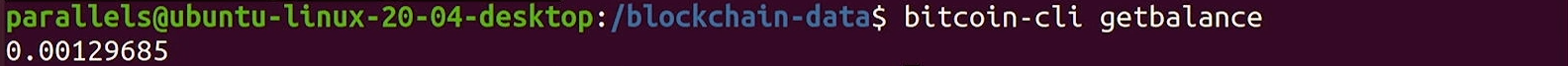 Verificación del balance de una wallet con bitcoin-cli